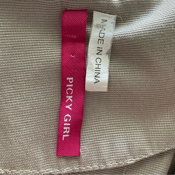 PICKY GIRL Tan Women's Corset back Dress Size Medium - Picture 11 of 11